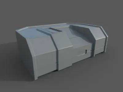 Scifi First Aid Kit - Space Bunker Low-poly 3D model