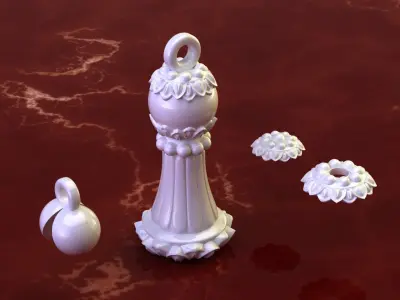 Rosary tassel 3D print model