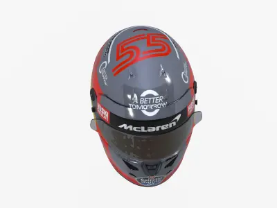 Sainz helmet 2020 Low-poly 3D model