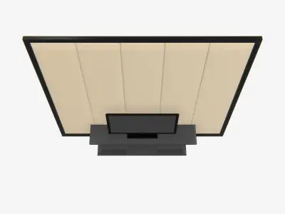 Deco TV Wall PBR 3D model