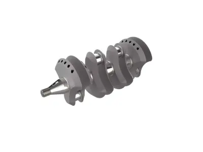 Automotive Crankshaft Part 3D print model