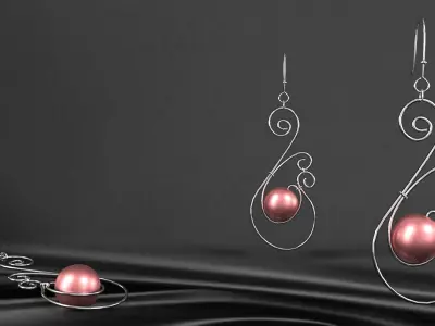 earrings 0004 3D model