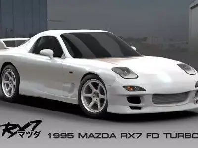 Mazda Rx7 Free Model 3D model
