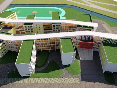 GROWT primary school design  3D model