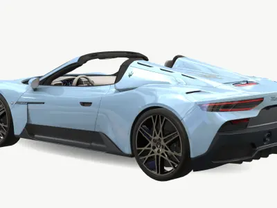 Maserati MC20 Cielo 2024 Low-poly 3D model