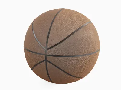 Basketball Ball Leather 4K 03 3D model