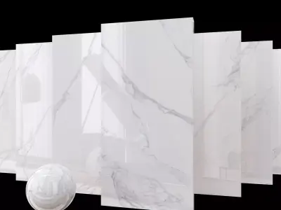 Marble Set Museum Calacatta 4D 80x160 Set 4 Texture