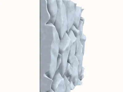 Primitive Limestone Wall Mesh 3D model