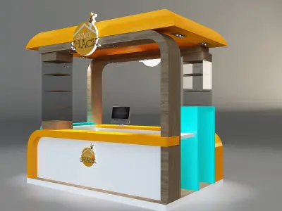 Booth Exhibition Stand a331b  3D model