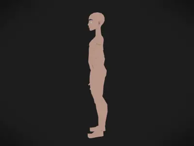 Colorly - Base Guy - Game Ready - Rigged - Customizable Low-poly 3D model