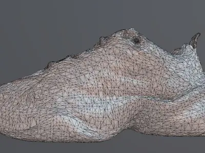 NIKE M2K TEKNO SHOES PBR Low-poly 3D model