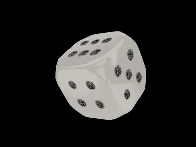 Dice Pick Ups Low-poly 3D model