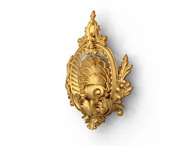 carved classic decorative ornament cnc 3d printing stl 03 3D model