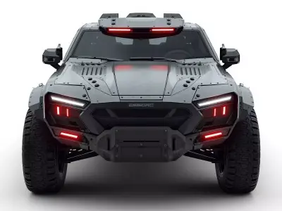 Cyberpunk Tactical Performance SUV 3D Model Low-poly 3D model by Choco-Bear