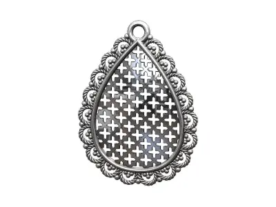 Antique and traditional motifs pendant or earrings Free 3D print model