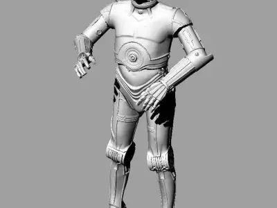 C3PO 3D scan files Free 3D print model