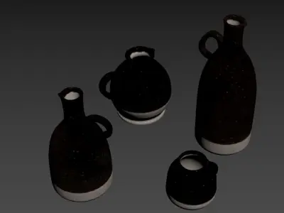 Amalia Handled Jug Vase 3D model