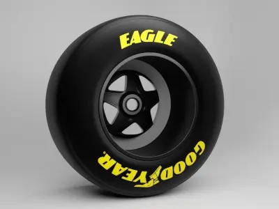 90s Speedline Formula 1 Wheel 3D model
