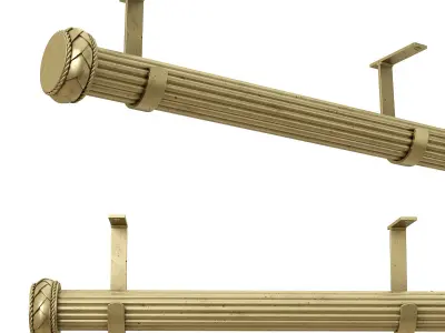 Select drapery hardware Jbracket Low-poly 3D model