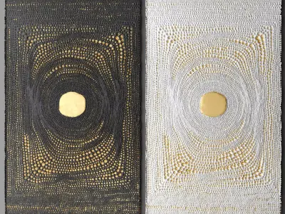 Panel painting 3D model