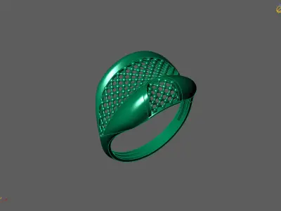 Plain Ring Women Ready STL 3DM Models Womens Rings 3D models 3D print model 15