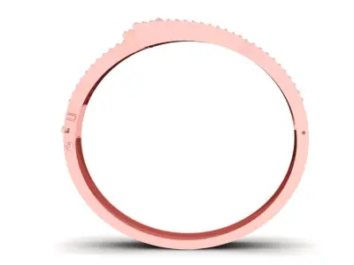 Luxury Geometric Pave Diamond Ring for Women 2147 3D print model