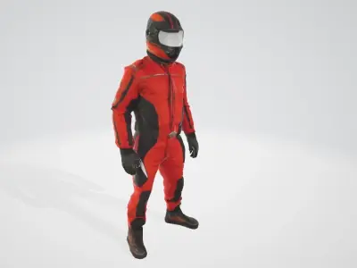 Pilot Man in Flight Suit 3D Model for 3D Printing 3D print model
