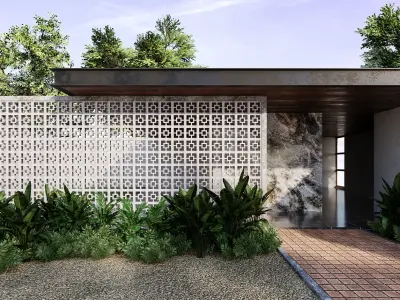 Collection of Six Concrete Lattices 3D model