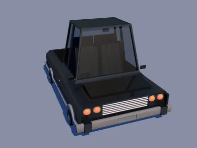 Low Poly Car Model TE-055 Low-poly 3D model