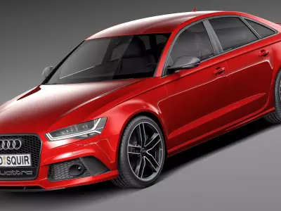 Audi RS6 sedan 2015 3D model