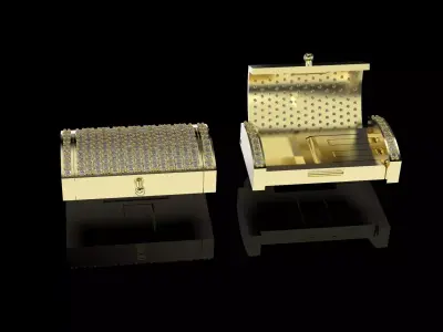 Cuban Lock with stones  for 15mm Link chain easy lock system 3D print model