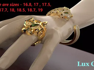 Panthere Ring Man Original 3D print model