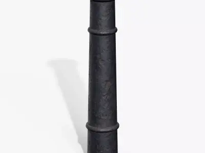 Bollards Cast Iron D Low-poly 3D model