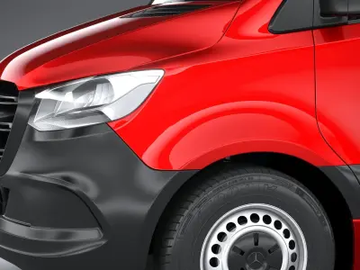 Mercedes Sprinter passenger L2H1 2019 3D model