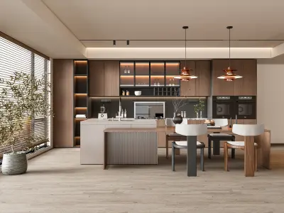 Kitchen Modern interior 79 3D model