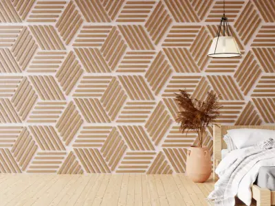 Wall wood seamless set2 V25 3D model