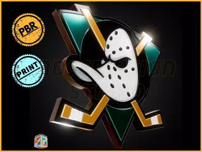 Anheim Ducks logo - Cinematic - 3D print 3D model