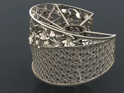 Bracelet 3d jewelry model 3D print model 3D print model