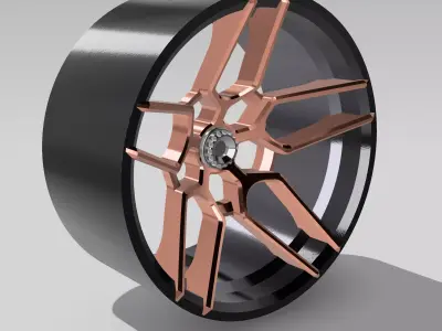 20inch Concave Trident Soft Edge Wheels 3x Offsets 3D print model