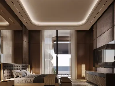 Modern Luxury Bedroom 3D model