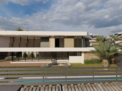 Modern Luxury Villa Complex 3D model