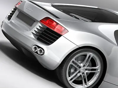 Audi R8 2009 3D model
