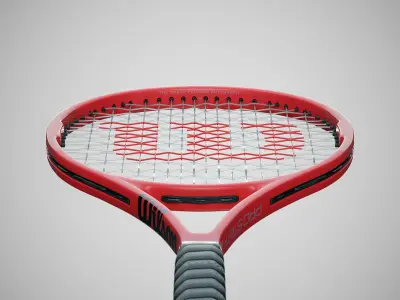 Wilson Pro Staff RF97 Autograph Red 3D model
