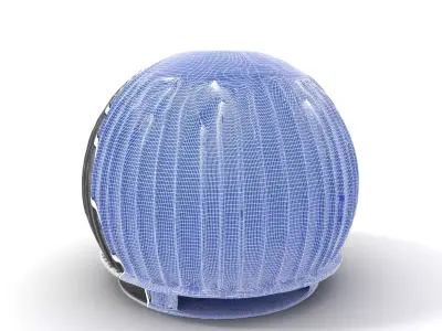 Black Futuristic Dome model pack Low-poly 3D model