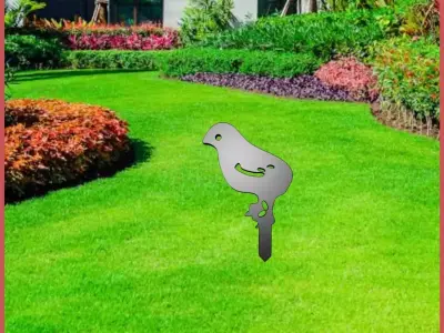 Wonderful Artificial Chick Home and Garden Outdoor Lawn Decor 3D model