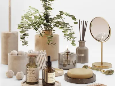 bathroom set02 3D model