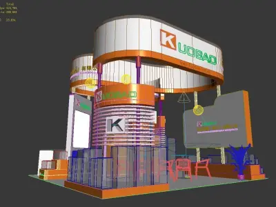 Exhibition - Area - 6X6-3DMAX2009-69 3D model