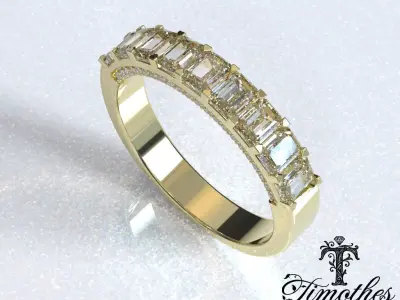 Timothes Diamond Ring 3D JewelryModel Printable 3D FR13 3D print model