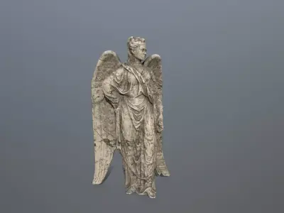 Angel Statue 05 Low-poly 3D model