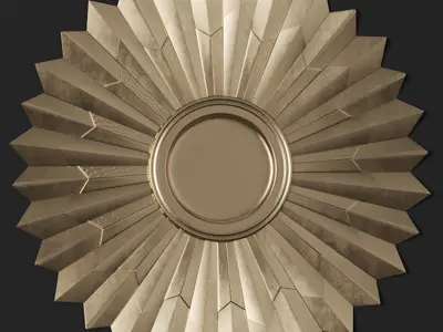 8 Ornament Circular 3Dmodel Brush alpha vol3 3D model